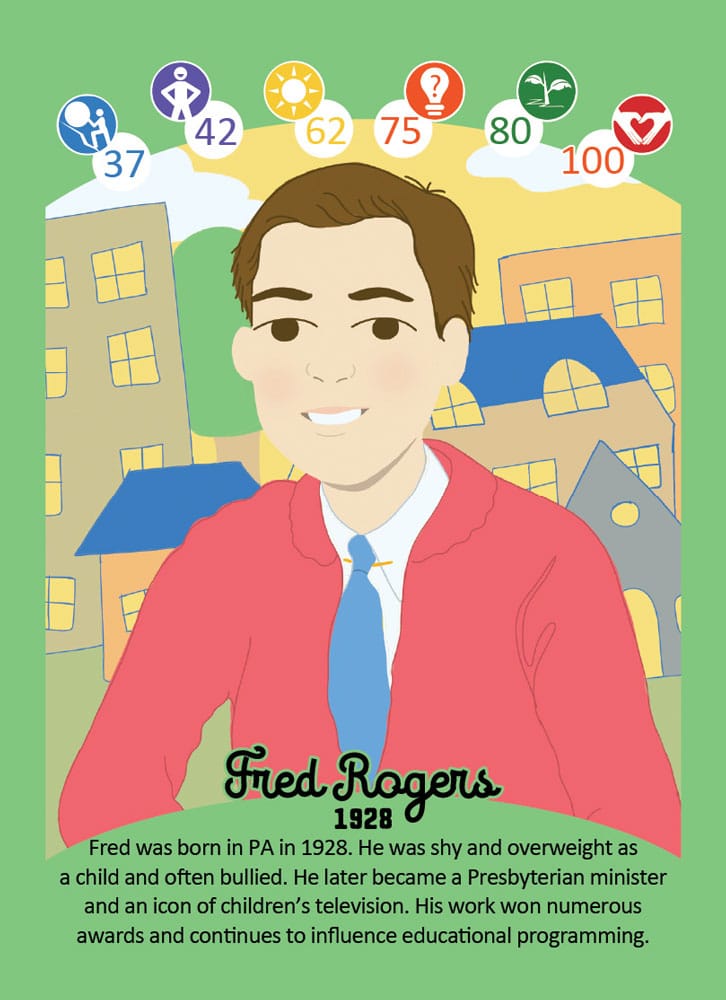 Fred Rodgers Playing Card for Wonder Crate Kids