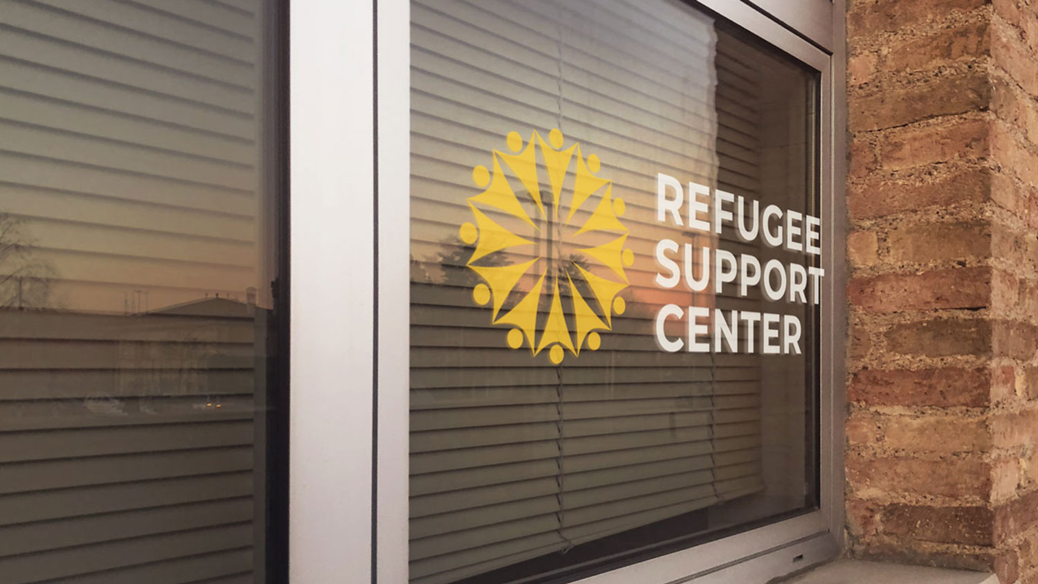 Refugee Support Center Business Card Mockup Wide